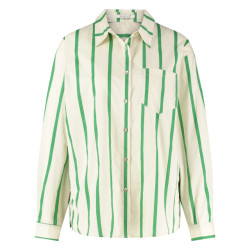 Nukus Ss24045198 ryleigh blouse stripe light sand/green