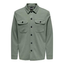 Only & Sons onsnewkodyl overshirt sweat noos 22021279 castor gray