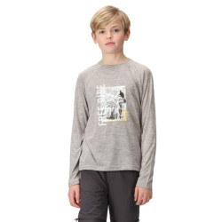 Regatta Burnlee cycling marl t-shirt met lange mouwen voor kinderen/kinderen