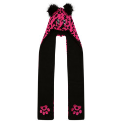 Dare2b Kinderen/kids snowplay luipaardprint 3 in 1 muts sjaal