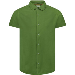 No Excess Overhemd korte mouw jersey jacquard green