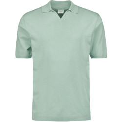 No Excess Polo korte mouw gebreid mint