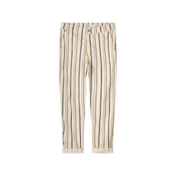 Summum 4s24-12005 loose pant multi stripe cotton twill