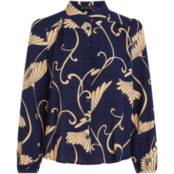 King Louie Carina blouse pixy evening blue