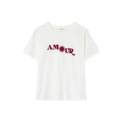 Grace & Mila Wit t-shirt met opdruk ' amour' marisol -