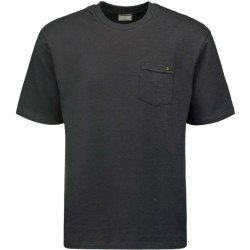 No Excess T-shirt korte mouw ronde hals jacuard dark steel