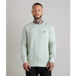 Distorted People Classic crew neck 3338 ice green sweater