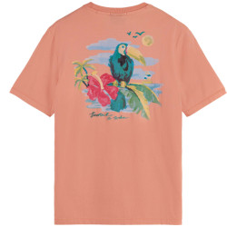 Scotch & Soda Front back artwork t-shirt coral reef