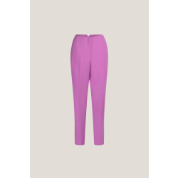 Jansen Amsterdam Wq440 woven high waisted ankle pants isa purple