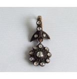 Christian Gouden hanger met roosdiamant