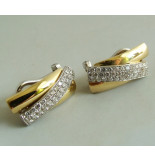 Christian 18 karaat gouden oorbellen met diamant