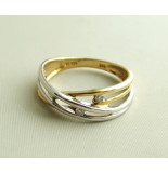 Christian Bicolor gouden ring met diamant