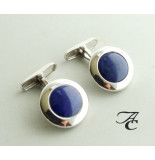 Atelier Christian Gouden manchetknopen met lapis lazuli