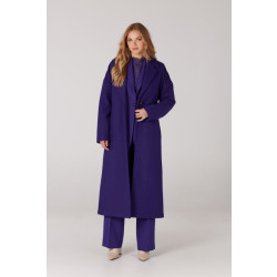 JANSEN AMSTERDAM Wo817 long coat jose-w23-000200-purple