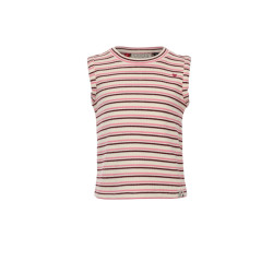 Looxs Revolution Meisjes top mouwloos gebreid zomer gestreept
