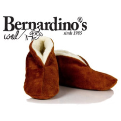 Bernardino Spaanse sloffen cognac 100% wol