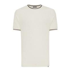 Tresanti Cesare | pique knit with contrasting collar | ivory