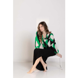 &Co Woman Avia b.block blouse green multi
