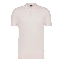 Saint Steve Chris bleached pink knitted polo