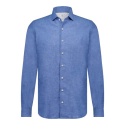Blue Industry Cotton linnen overhemd