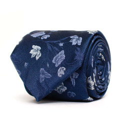 Tresanti Sunnie | woven silk tie floral | navy
