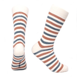 Tresanti Cassino | sock with irregular stripes | petrol