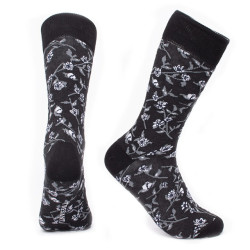 Tresanti Cuneo | socks with flowers | charcoal