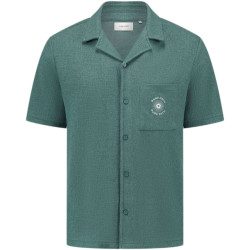 Pure Path Regular fit shortsleeve shirt faded green