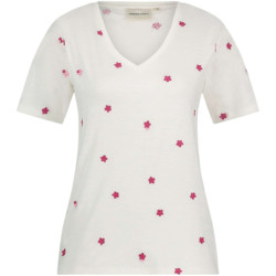 Fabienne Chapot Phill v-neck pink flower t-shirt
