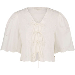 Fabienne Chapot Sterre ss top cream embrodery