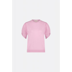 Fabienne Chapot Clt-187-pul-ss24 molly twist pullover pink rose
