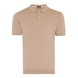 Tresanti Trevor | pullover short sleeve cotton/cashmere | taupe
