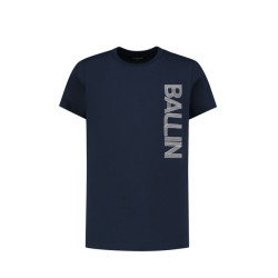 Ballin Amsterdam Jongens t-shirt side logo navy