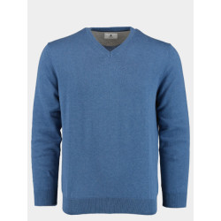 Bos Bright Blue Pullover cotton regular fit 418100cct-13/635