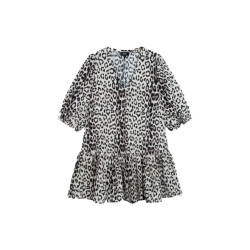 Alix The Label Leopard babydoll dress -