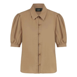 Another Label Berdine shirt dusty brown -