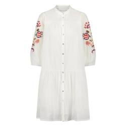 Nukus Ss24122717 ame dress embroidery off white