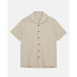 Anerkjendt Akleo s/s cot/linen shirt 901526 brown rice