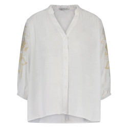 Nukus Ss24046717 tina blouse embroidery off white