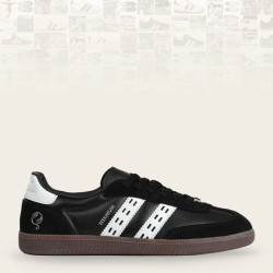 Q1905 Sneaker titanium zwart/wit