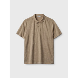 Gabba Duke linen polo ss 10806 coriander