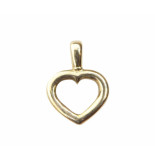 Christian Gouden harten hanger