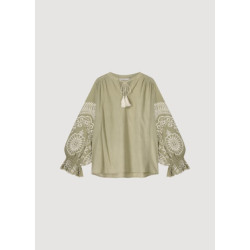 Summum 2s3052-12007 top ivory embroidery