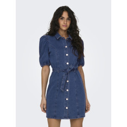 Only Onlvibbe ss belt dnm dress mbd noos
