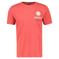 Lerros Heren shirt- 23330721 329 hibiscus red