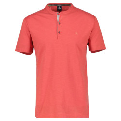Lerros Heren shirt 23339081 329 hibiscus red