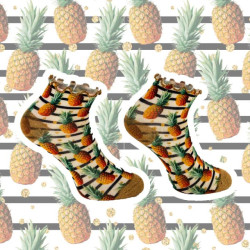 Sock My Feet Pineapple sokken