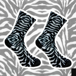 Sock My Feet Zebra