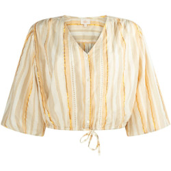 Aaiko Birget blouse co 466 beige gold striped