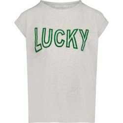 By-Bar Amsterdam Thelma open lucky top lt grey melange